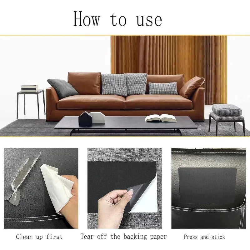 25x60CM Self Adhesive PU Leather Repair Patch Patches Furniture Car