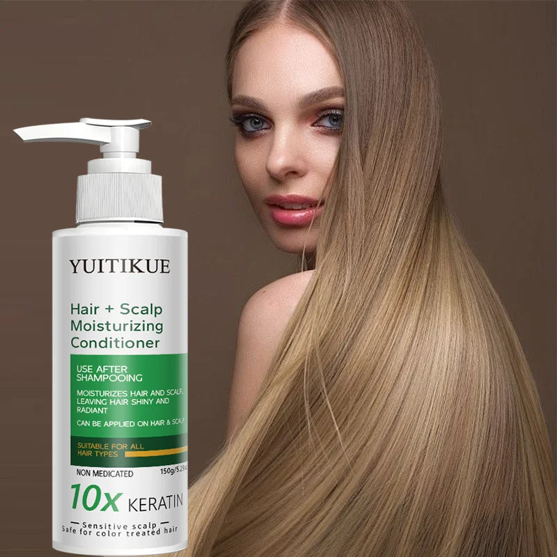 YUITIKUE Keratin Conditioner for Dry Hair – Biotin & Hyaluronic Hair Conditioner Zpaxo Default Title