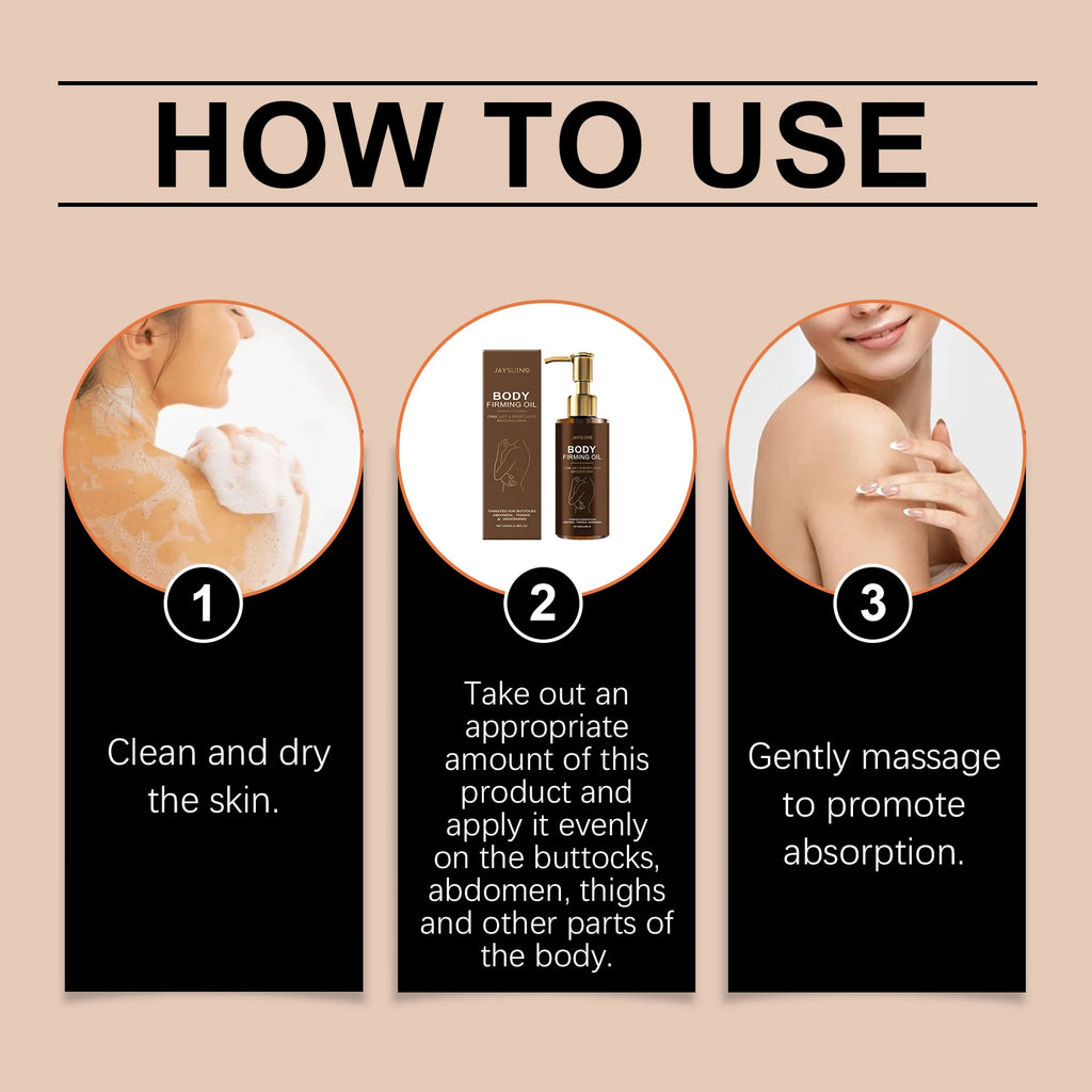Moisturizing Anti Cellulite Firming Body Oil Sagging Skin Tightening Anti-Aging for Body Refreshing Hydrate Firming Body Oil Zpaxo