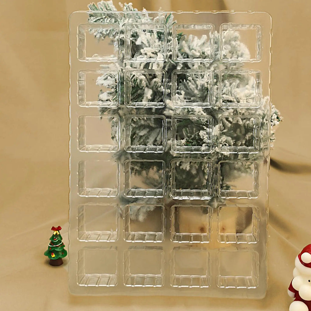 24 Days Christmas Advent Calendar Box Refillable Supports Countdown