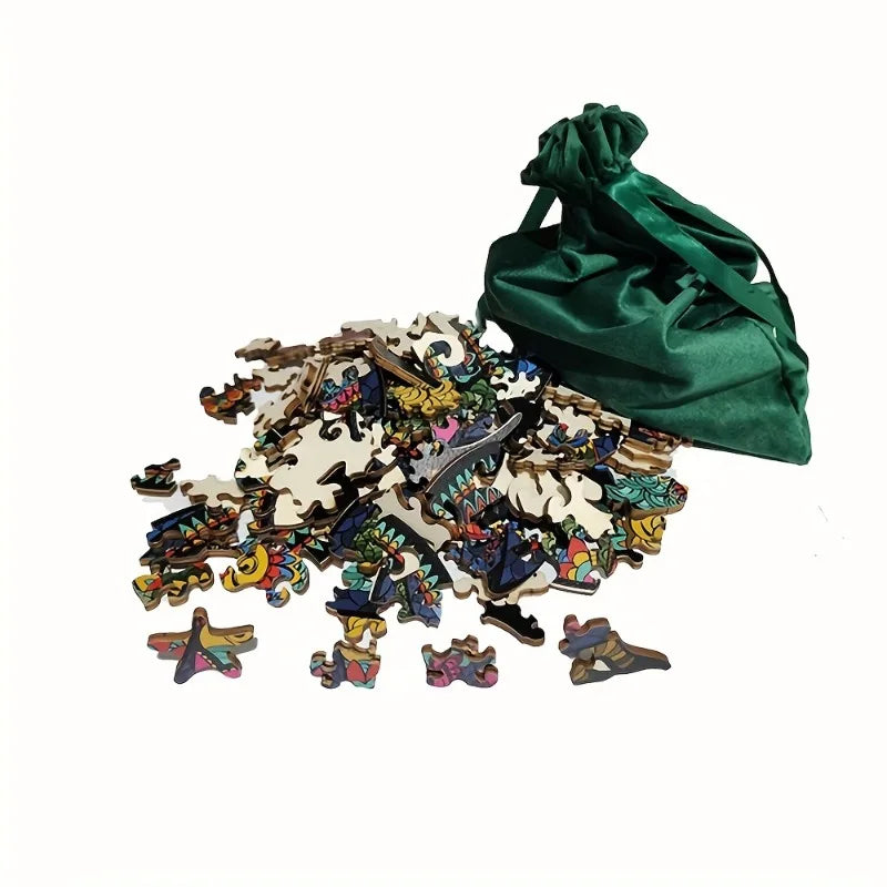 Wooden Jigsaw Puzzles Colorful Butterfly Beautiful Package Animal