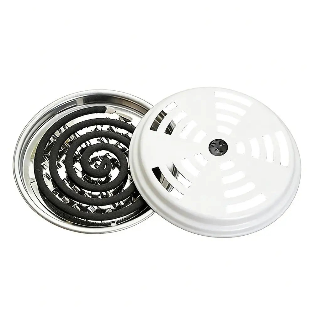 Mosquito Coil Holder with Lid – Safe Metal Burner, Outdoor Use Mosquito Coil Holder Zpaxo 1PC