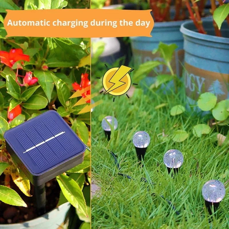 RGB Solar Garden Light String Waterproof Christmas Decoration Lights 2026 Lawn Chain Lamp for Outdoor Festive Lighting Zpaxo