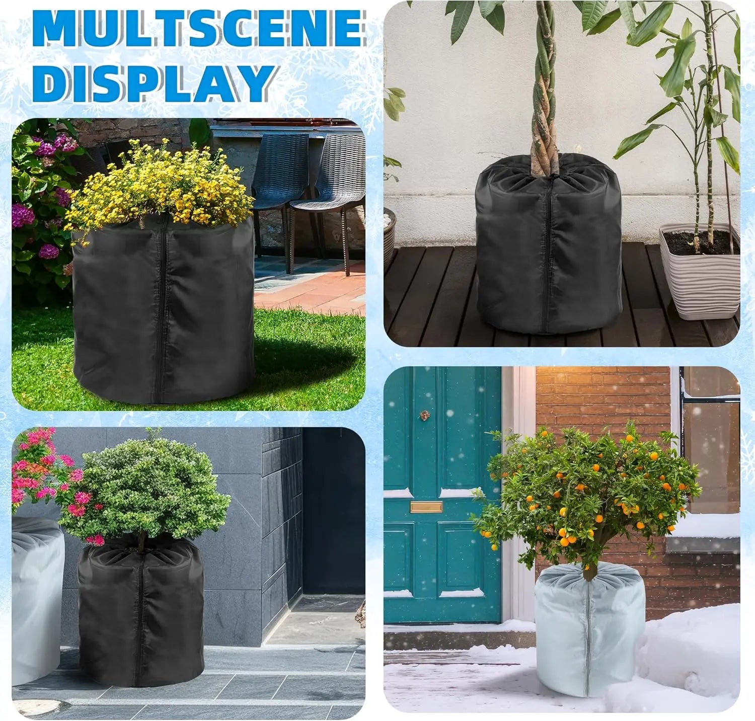 Plant Covers Frost Breathable Freeze Protection Winter Shrub Cover