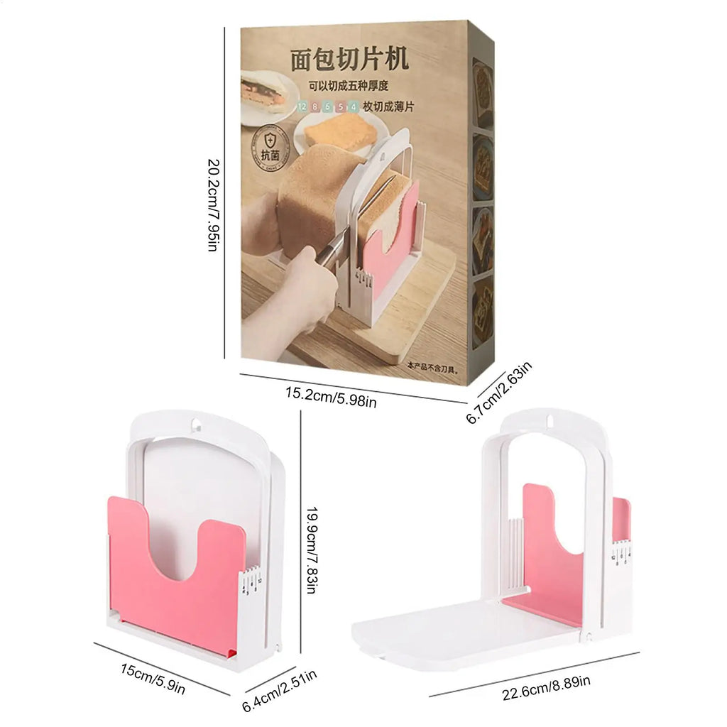 Multifunctional Toast Bread Slicer Stand Foldable Loaf Slicing
