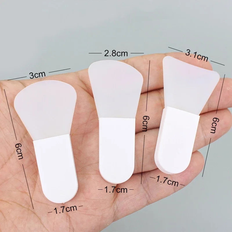 3Pcs Silicone Facial Mask Brush Professional Mud Cream Brushes Facial SkinCare Tools Mud Film Applicator DIY Tool Beauty Salon Zpaxo
