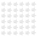 Star Shape Plastic Lamp Bulb Cover Simple Design String Light