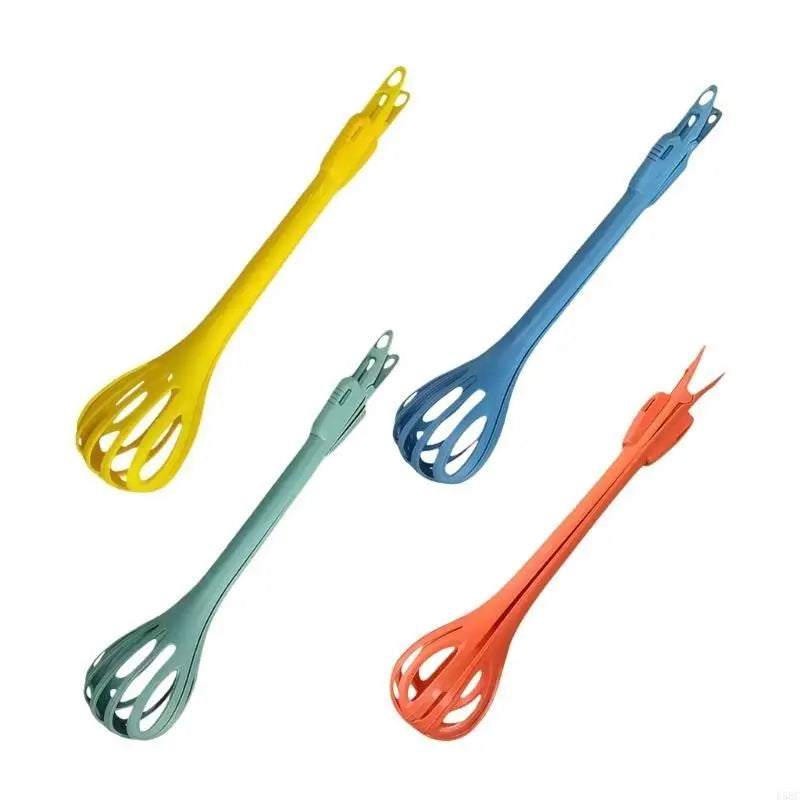 Ergonomic Handle Multifunctional Eggs Whisk Tongs ABS Safe Easy Clean