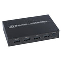 4KX2K KVM Switch Splitter 2-Port HDTV USB Plug And Play Hot for Shared Monitor Keyboard And Mouse Adaptive HDCP Printer Zpaxo Default Title