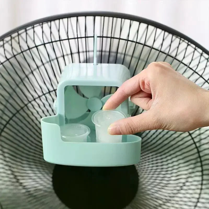 Electric Fan Cooling Storage Box Ice Fast Portable Household Hanging Zpaxo