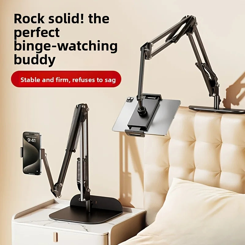 Foldable Rotatable Phone Holder Stand for Bedside, Clip-in Lazy Reading Large Tablet Mount, Mobile Live Streaming Bed Stand Zpaxo