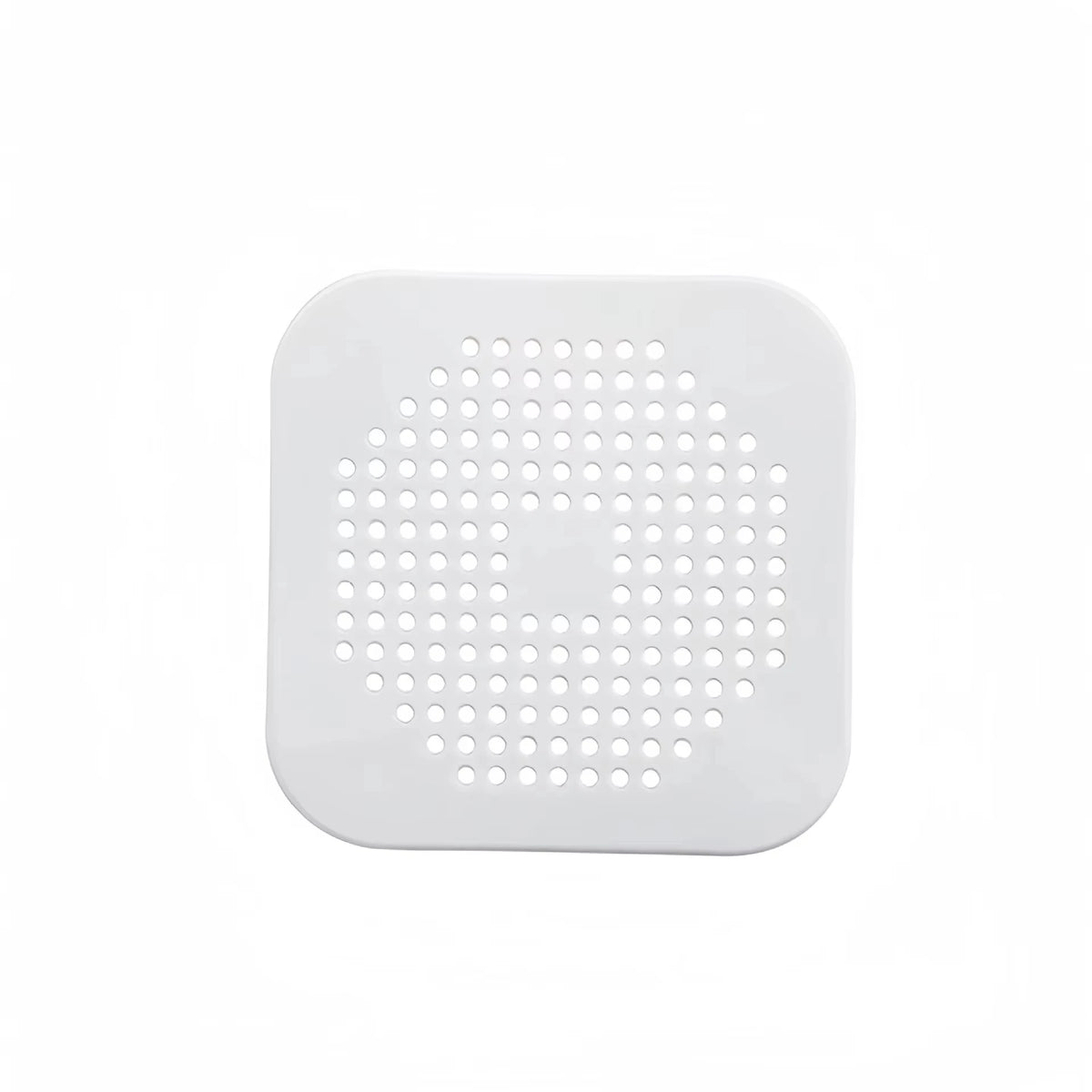 Silicone Shower Drain Hair Catcher Sink Strainer Floor Mat Water Zpaxo white 1pc