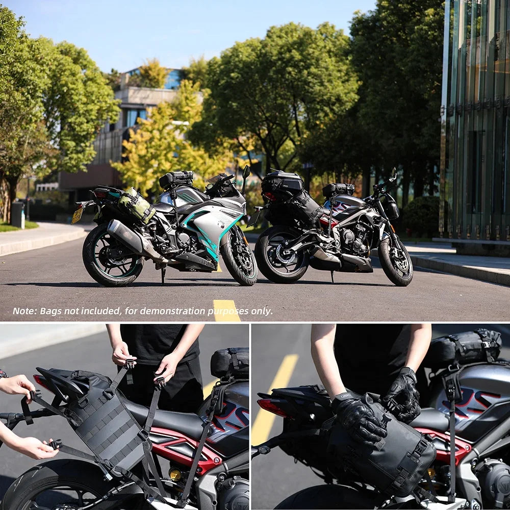 Motorcycle Saddle Bag Base Pad | Universal Tail Rack Install Mat