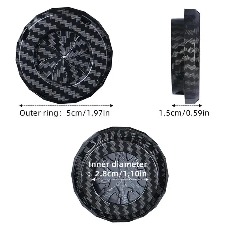Push Start Button Cover Carbon Fiber Ignition Protective Interior
