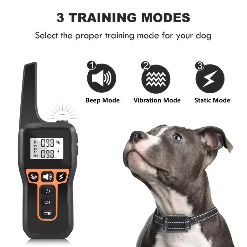 Zpaxo Dog Training Collar – Remote, Waterproof, 1000m Range