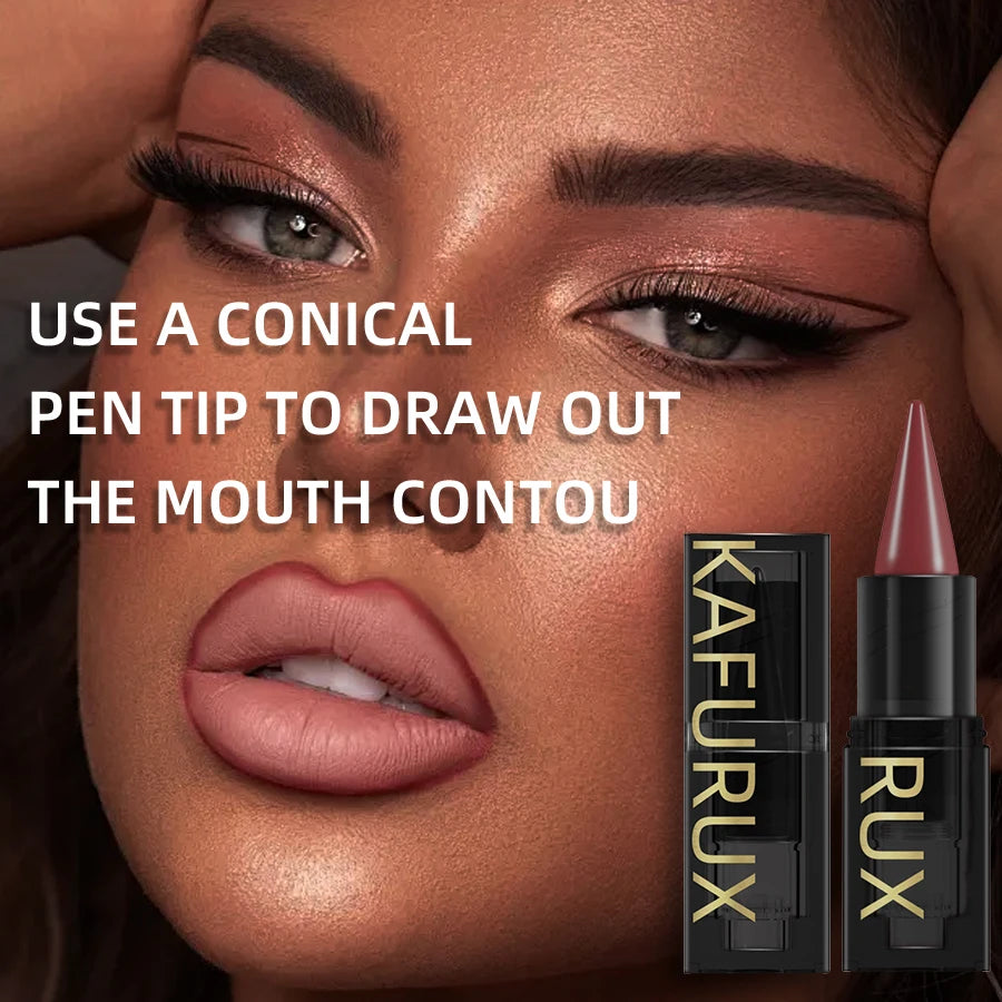 15-Colors Sexy Red Lipstick Pen Waterproof Matte Contour Tint Long