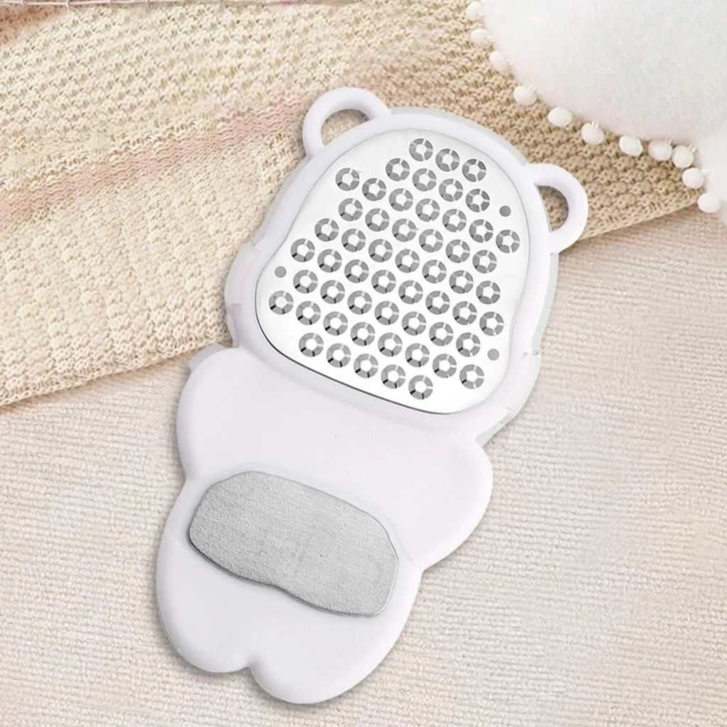 Foot Callus Remover Stainless Steel Bear-shaped Portable Grinder Dead