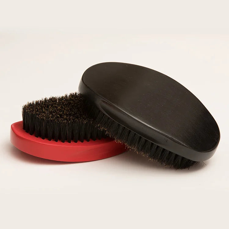 Cepillo Barba Wave Brush For Men Comb Beard Brush Boar Bristle Crown Curved 360 Wave Wood Beard Comb Men Shaving Tools Zpaxo