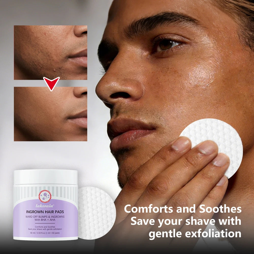 Ingrown Hair Pads Aftershave Treatment Pads to Help Prevent Razor Bumps for Men & Women - Exfoliate Underarms & Bikini Area Zpaxo