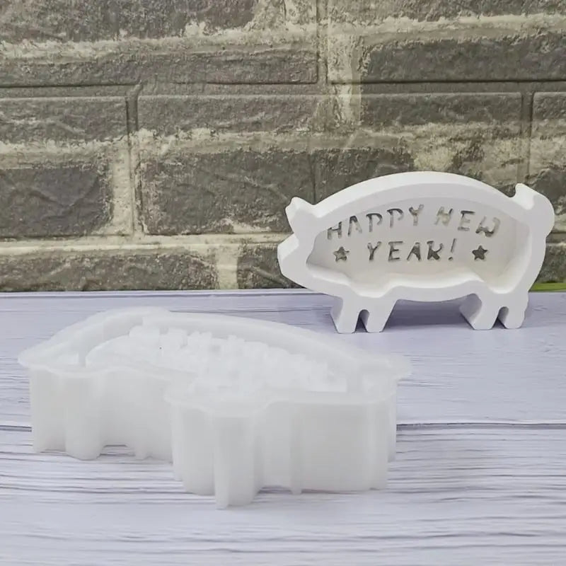 Pig Silicone Mold Safe Epoxy Resin Making Cement Ornament Festival