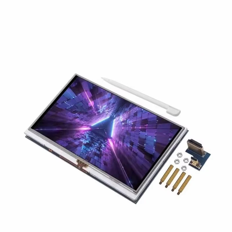 Compatible Raspberry Pi 5-inch A+ B+ 2B LCD Touch Screen HDMI Zpaxo 4 Generation