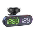 HUD Car Head Up Display Universal Plastic Digital Speedometer KMH MPH Zpaxo Black