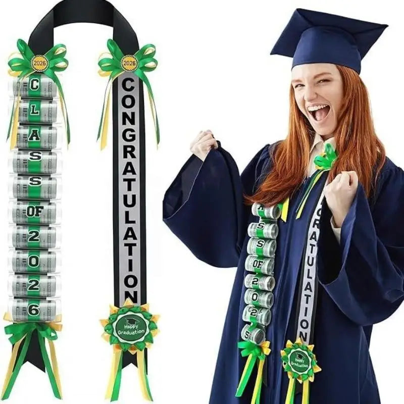 Class of 2026 Graduation Money Lei Necklace – Cash Holder