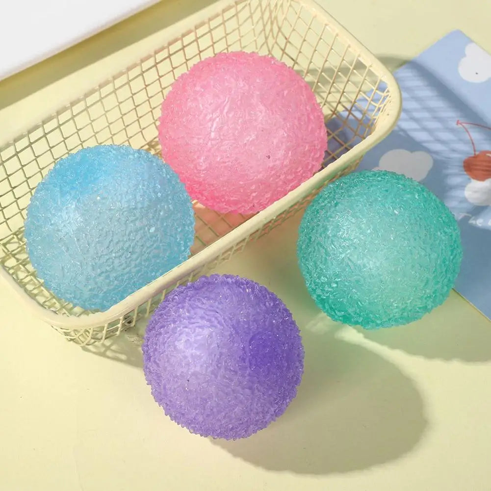 1pc high-end Squishy Multicolor Texture Ice Ball Squeeze Toy for Kids Adult Soft Pinch Pop Fidget Toys Children Halloween Christ Zpaxo