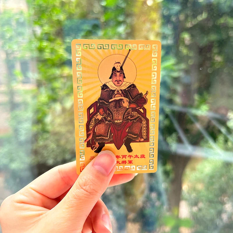 1 2 2026 Tai Sui Card Taoism Amulet Bring Good Luck Wealth Feng Shui Zpaxo