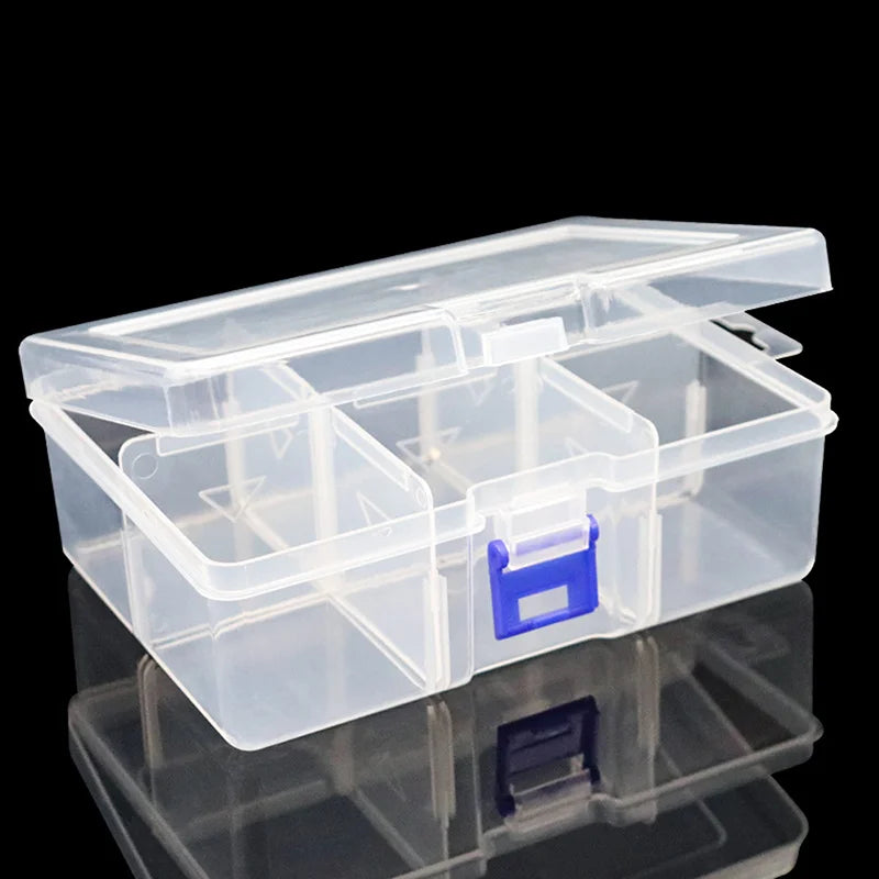 CMNew 6-Grid Plastic Box Removable Storage Tools Jewelry Fishing Gear