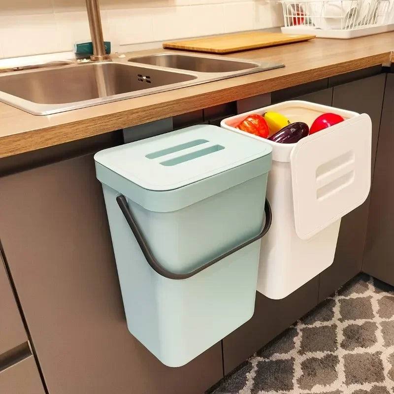 Kitchen Waste Bin Small Compost Household Countertop Container Lid