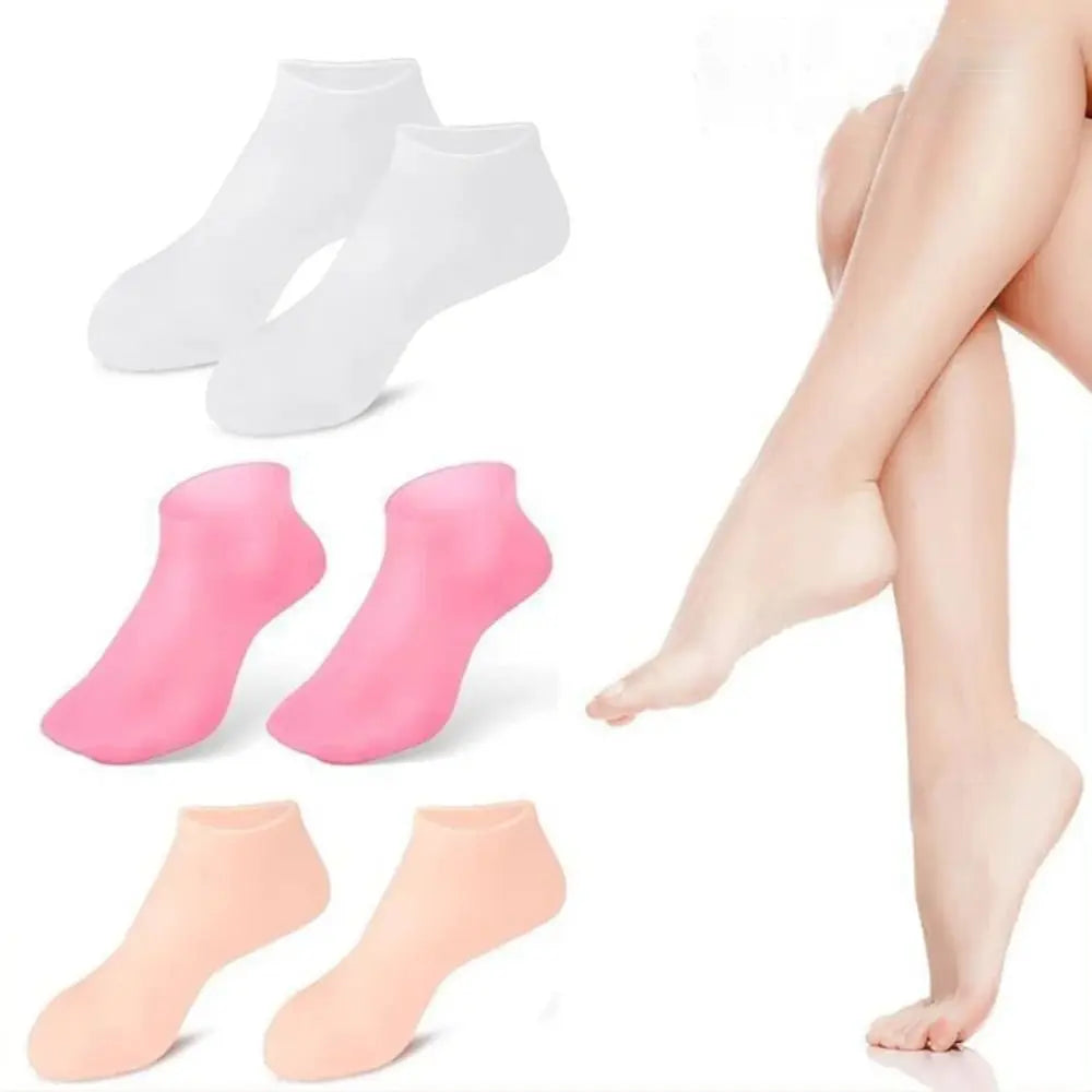 Silicone Foot Care Socks Pain Relief Anti Cracking Dead Skin Remove Protector Waterproof Moisturizing Gel Socks Women Zpaxo