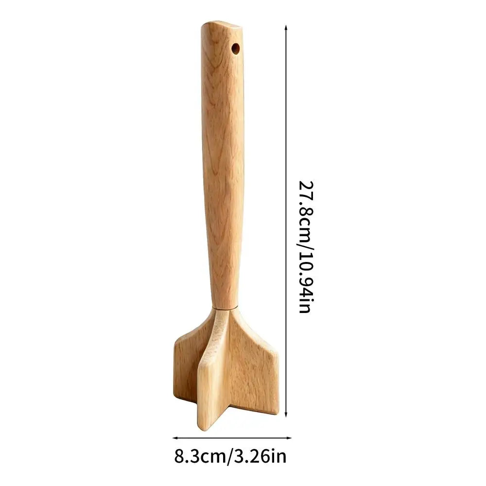 Meat Masher Portable Wooden Manual Tenderizer Smasher Ground Beef