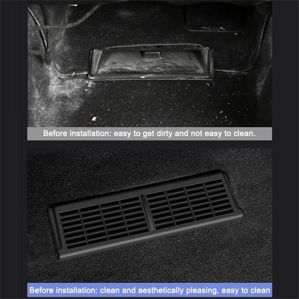 Tesla Model Y Car Backseat Air Vents Cover Under Seat Outlet