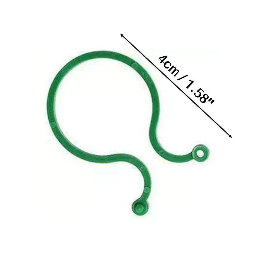 Plant Support Clips 100/500 PCS – Vine & Tomato Strapping Buckles Plant Support Clips Zpaxo