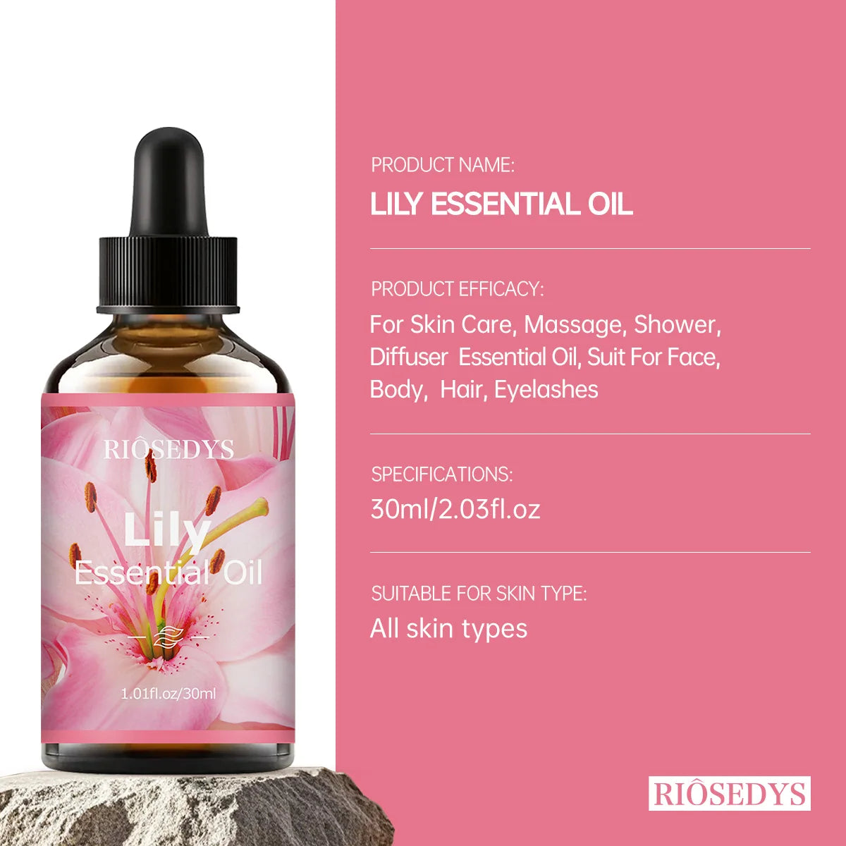 Lily essential oil, with its delicate floral fragrance, is suitable for aromatherapy and body massage. Zpaxo