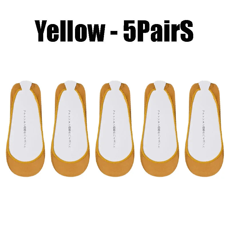 Invisible Silicone Anti-slip Short Socks Summer Ice Silk Ultra-thin