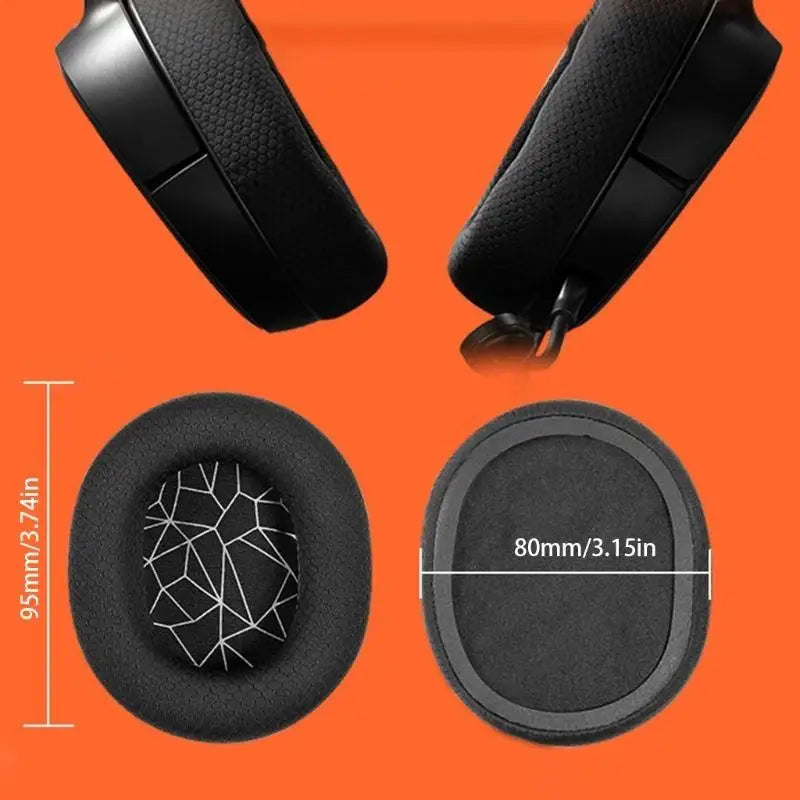 652F 1 Pair Sponge Ear Pads Arctis 3 5 7 Lossless Headphones Zpaxo