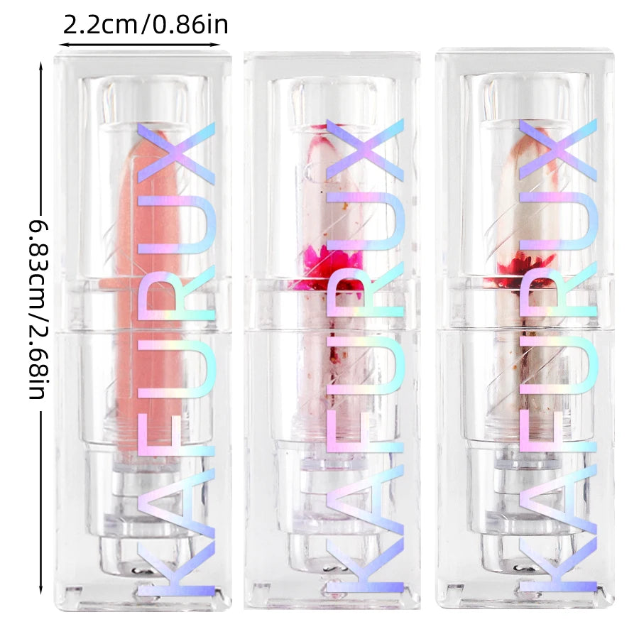 Glitter Jelly Lipstick Lip Balm Change Transparent Moisturizing
