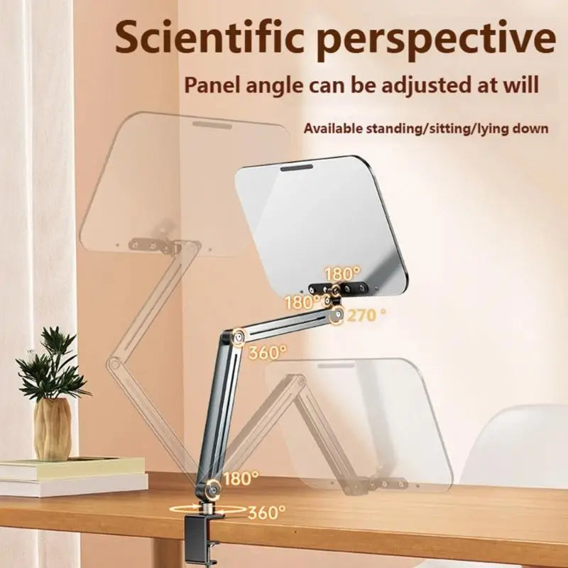 652F Adjustable Reading Stand Height Foldable Desk Clamp Books Zpaxo
