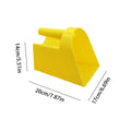 Plastic Feed Scoop Thickened Flat Bottom Food Shovel For Sheep Farming Utility Feed Scoop Poultry Durable Livestock Feeding Tool Zpaxo Yellow