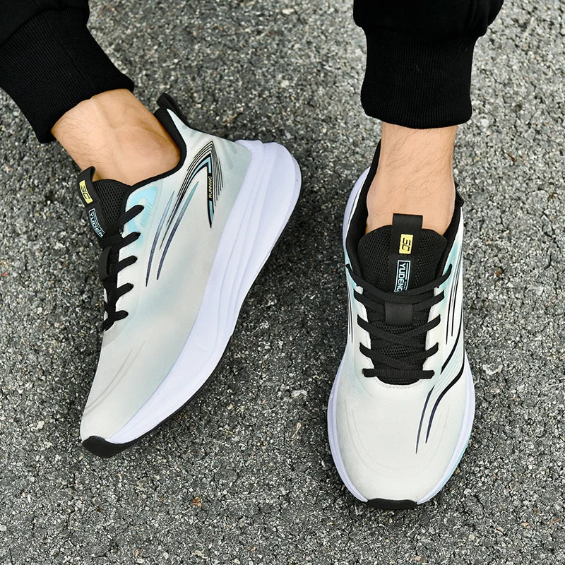 Men's Casual Sneakers Luxury Trainer Shoes Breathable Race Running