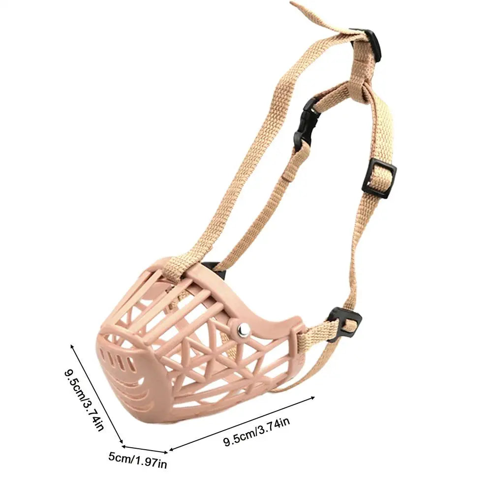 Breathable Basket Dog Muzzle – Anti-Bite, Adjustable, S–XL Dog Basket Muzzle Zpaxo M