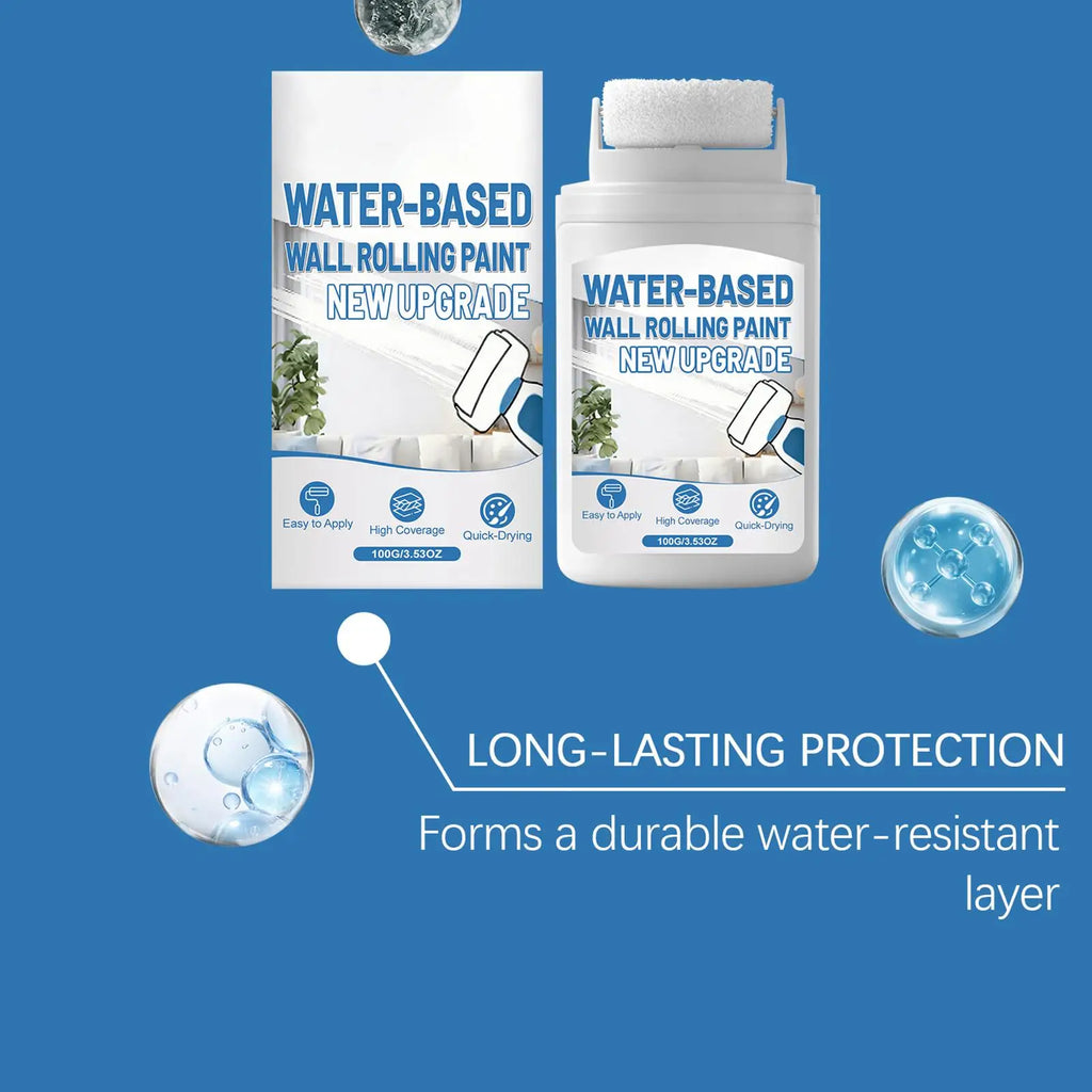 Interior Wall Repair Paint Fast Drying Rolling Touch Up Bathroom