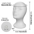 Mannequin Head Wigs Foam Female Model Glasses Hat Hairpieces Display