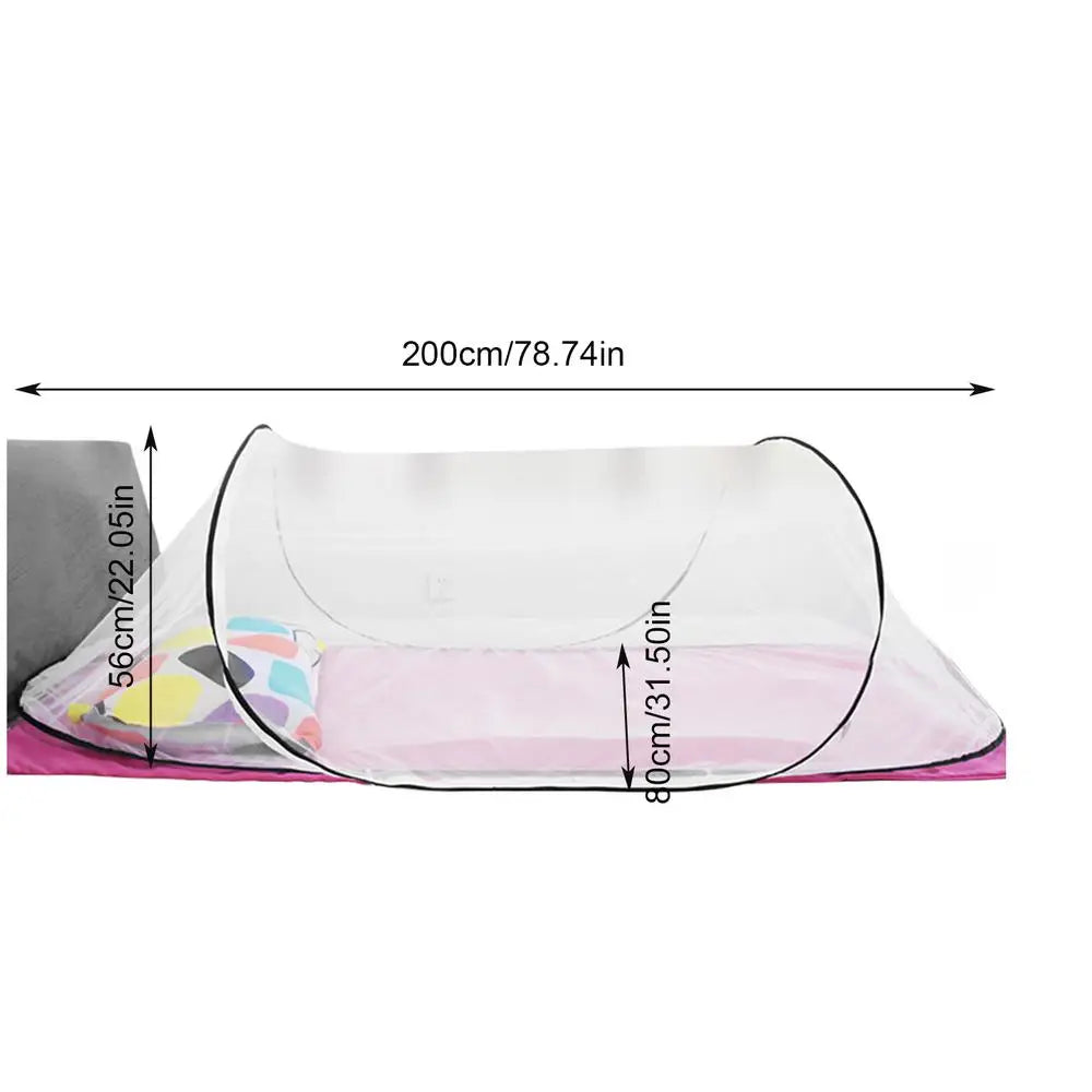 Portable Fly Net Tent Folding Mosquito Nets Ultralight Sleeping Bag Travel Netting Tent Summer Accessories For Camping Traveling Zpaxo Black China Mainland