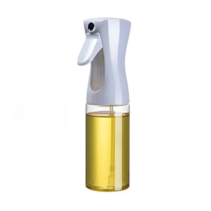 200/300/500ml Oil Spray Bottle Kitchen Baking Olive Oil Dispenser Camping BBQ Baking Salad Vinegar Soy Sauce Sprayer Containers Zpaxo white 200ml Plastic