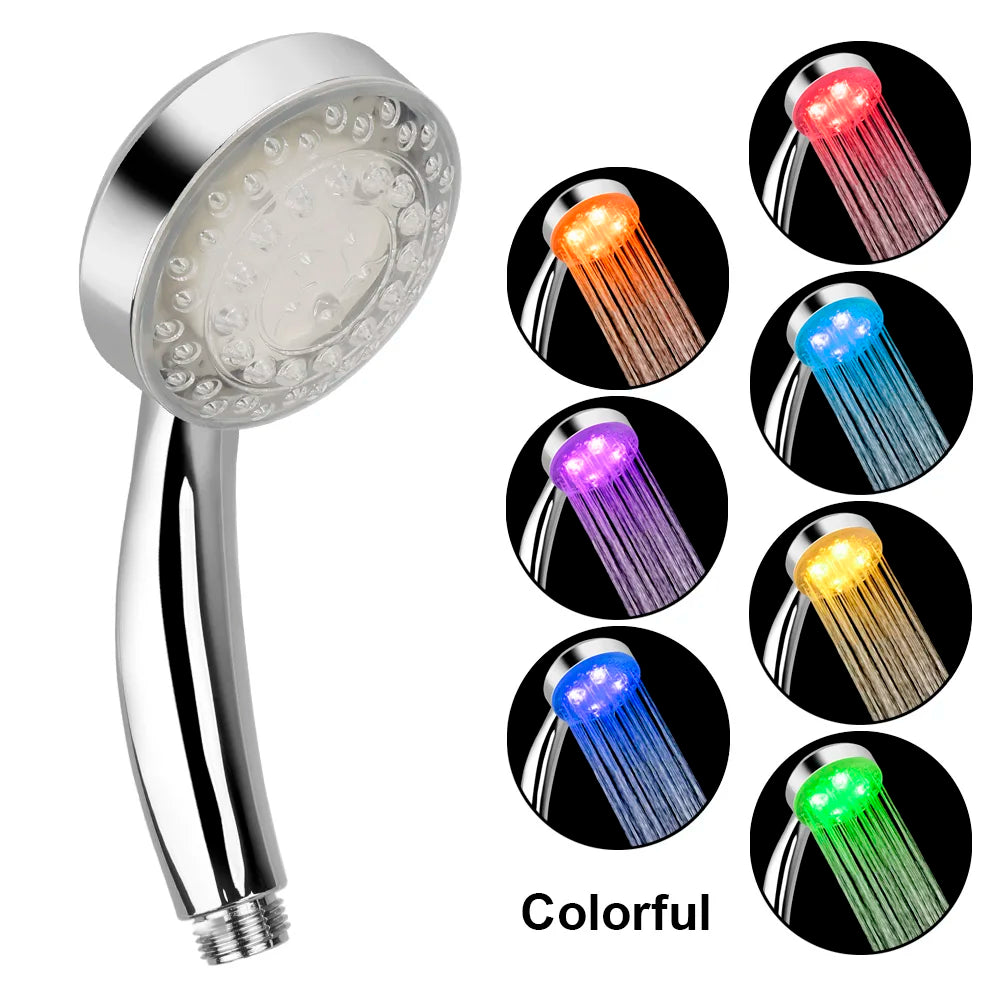 Ultra-quiet 3 Colors Temperature Sensor Rainfall Spray 7 Gradual