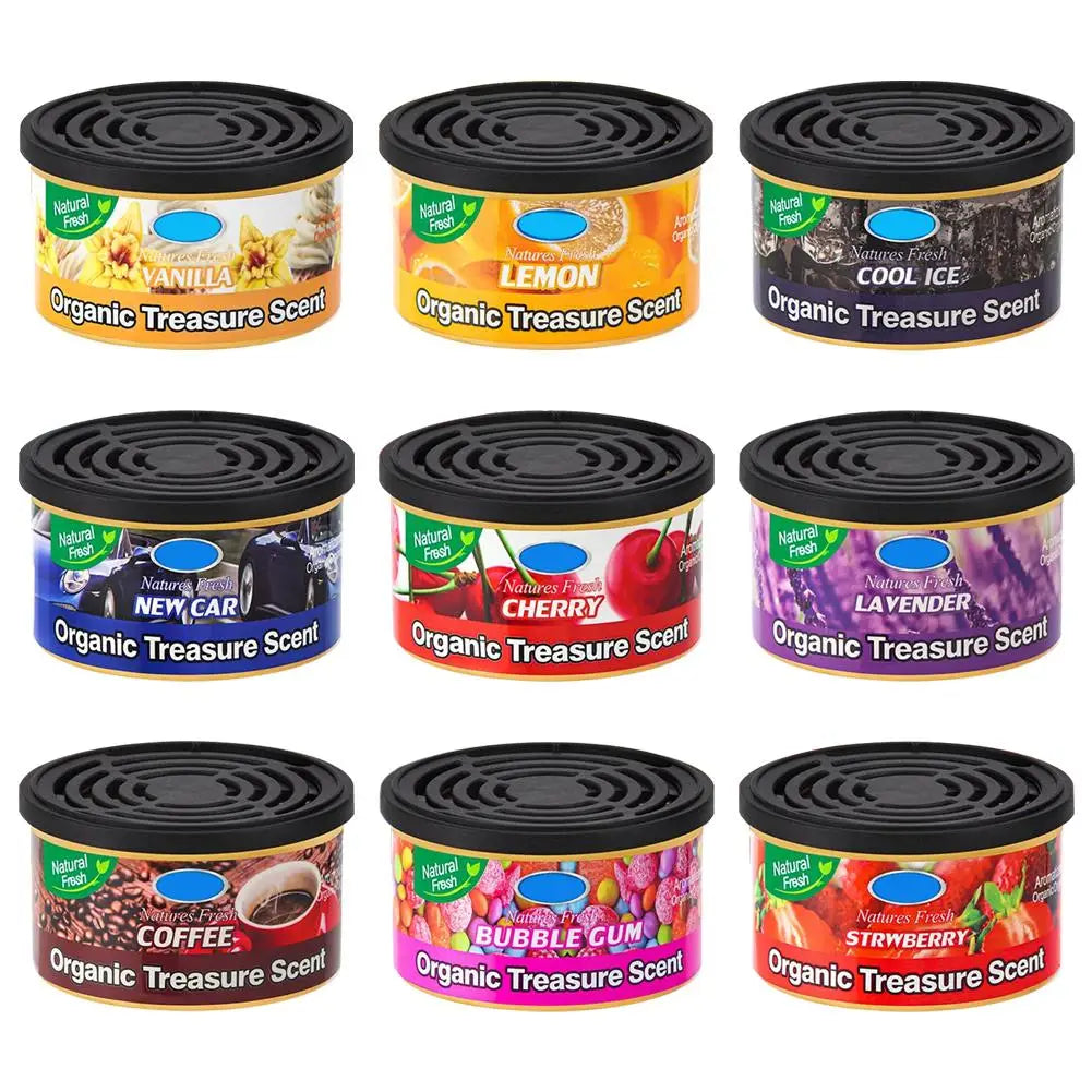 Car Air Fresheners Flavoring Perfume Canned Long-Lasting Auto Aromatherapy Wood Blocks Coffee Flavor Auto Home Deodorant Zpaxo