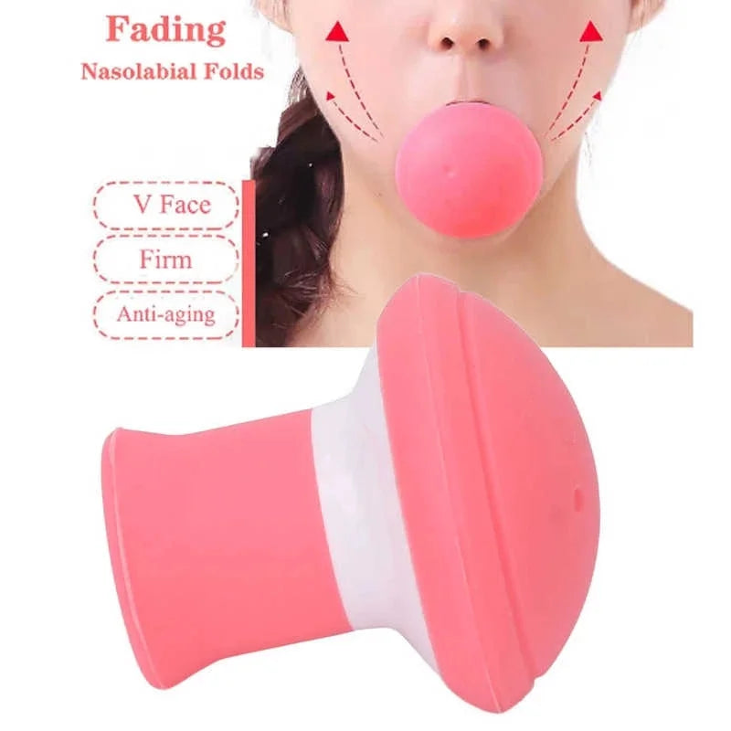 Fast Thin Face Silica Gel Mouth Jaw Exerciser Slimming Lift Tool Chin